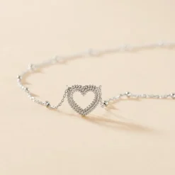 Histoire d'Or Collier Aella Argent Blanc New