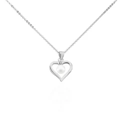 Histoire d'Or Collier Ainhoa Maille Forçat Argent Blanc Perle De Culture Hot