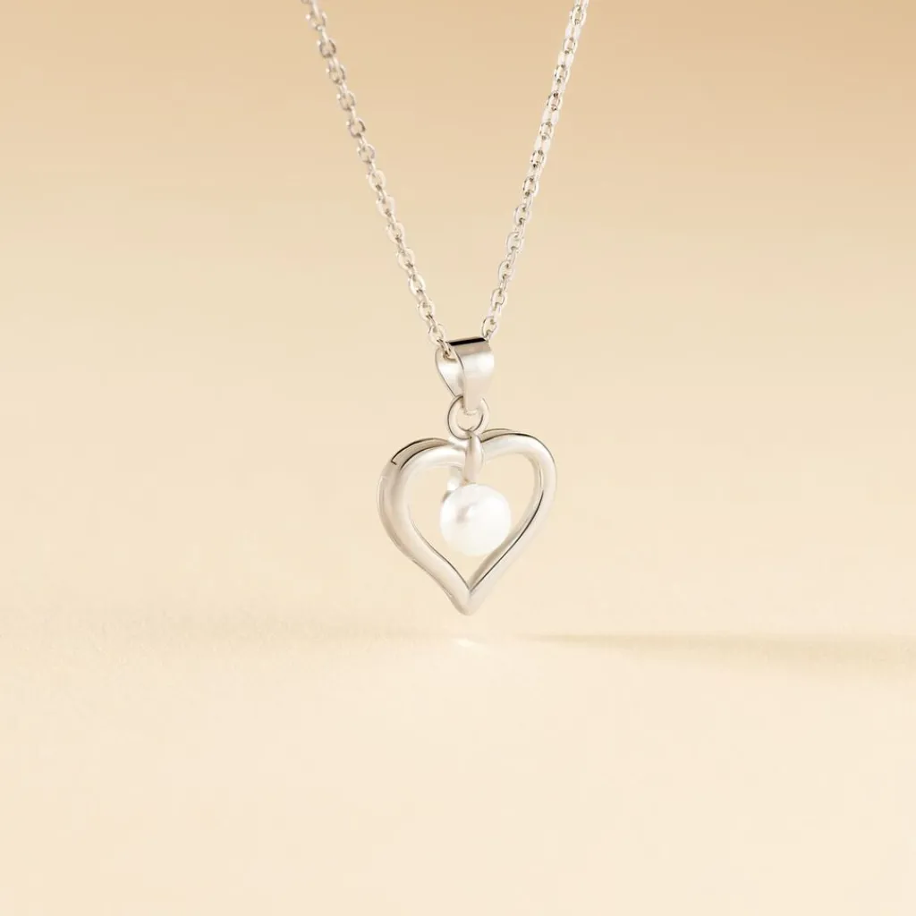 Histoire d'Or Collier Ainhoa Maille Forçat Argent Blanc Perle De Culture Hot