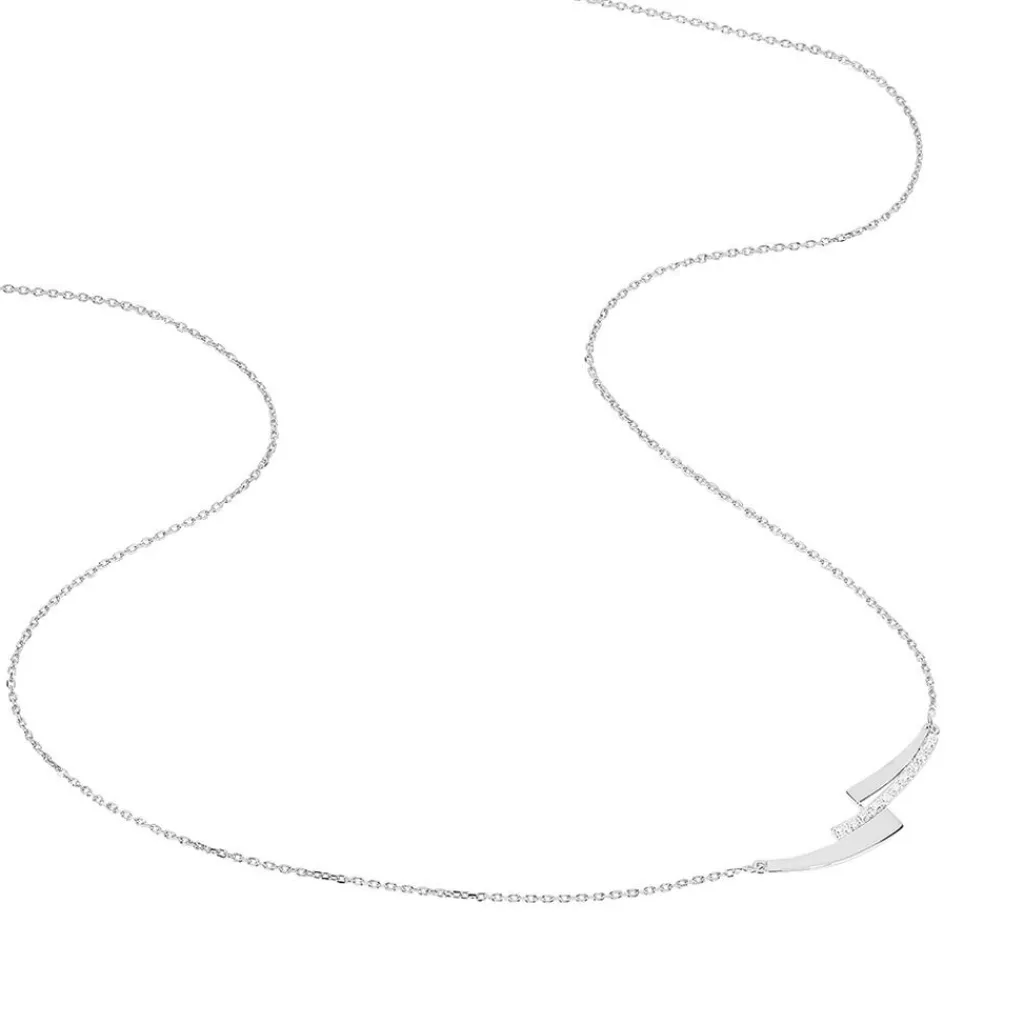 Histoire d'Or Collier Ainhoa or blanc diamant Clearance