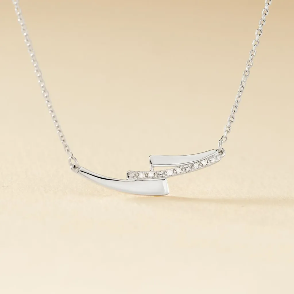 Histoire d'Or Collier Ainhoa or blanc diamant Clearance