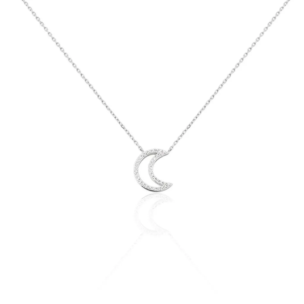 Histoire d'Or Collier Aisha Argent Blanc Oxyde De Zirconium Outlet