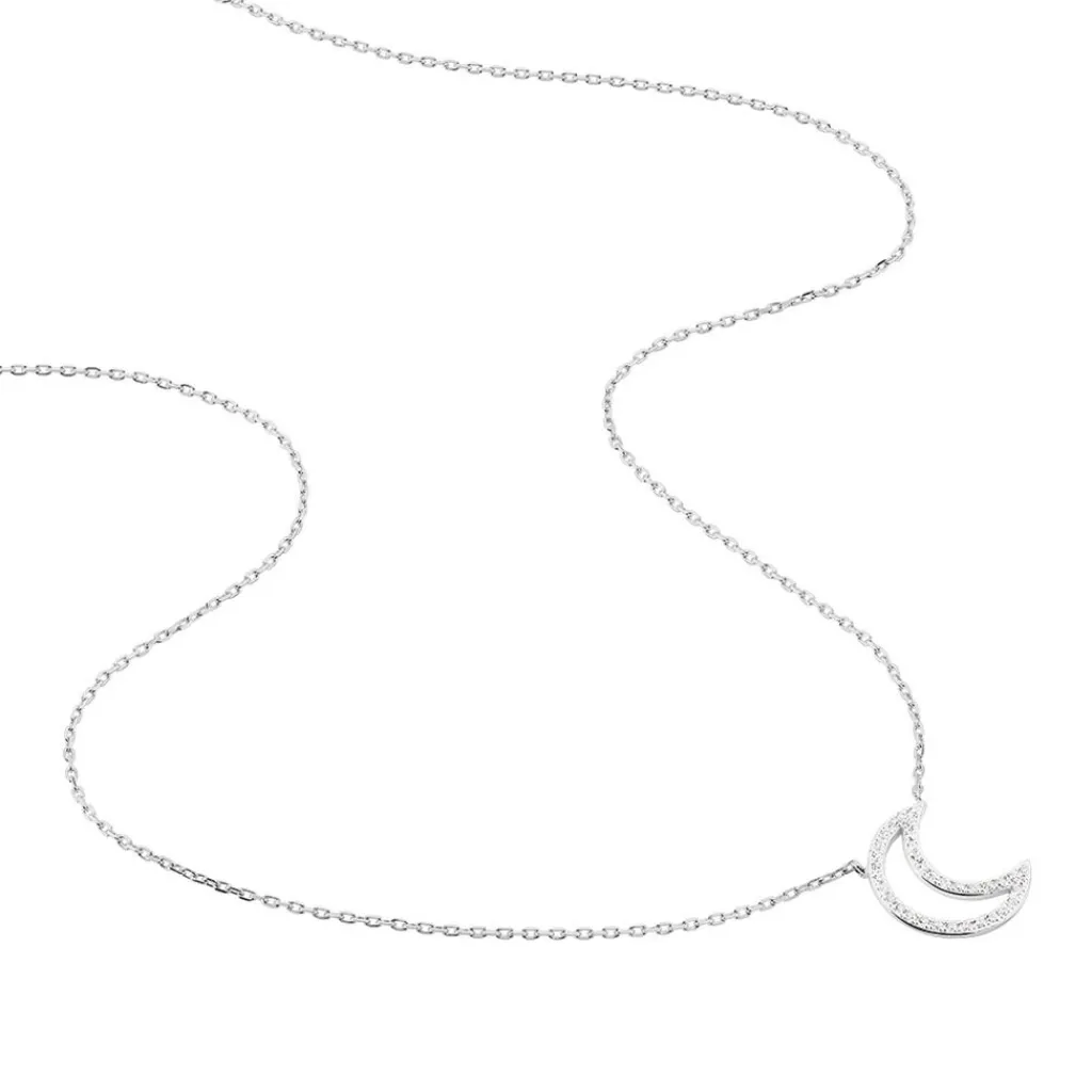 Histoire d'Or Collier Aisha Argent Blanc Oxyde De Zirconium Outlet