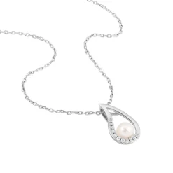 Histoire d'Or Collier Akiko Argent Blanc Perle De Culture Et Oxyde De Zirconium Discount
