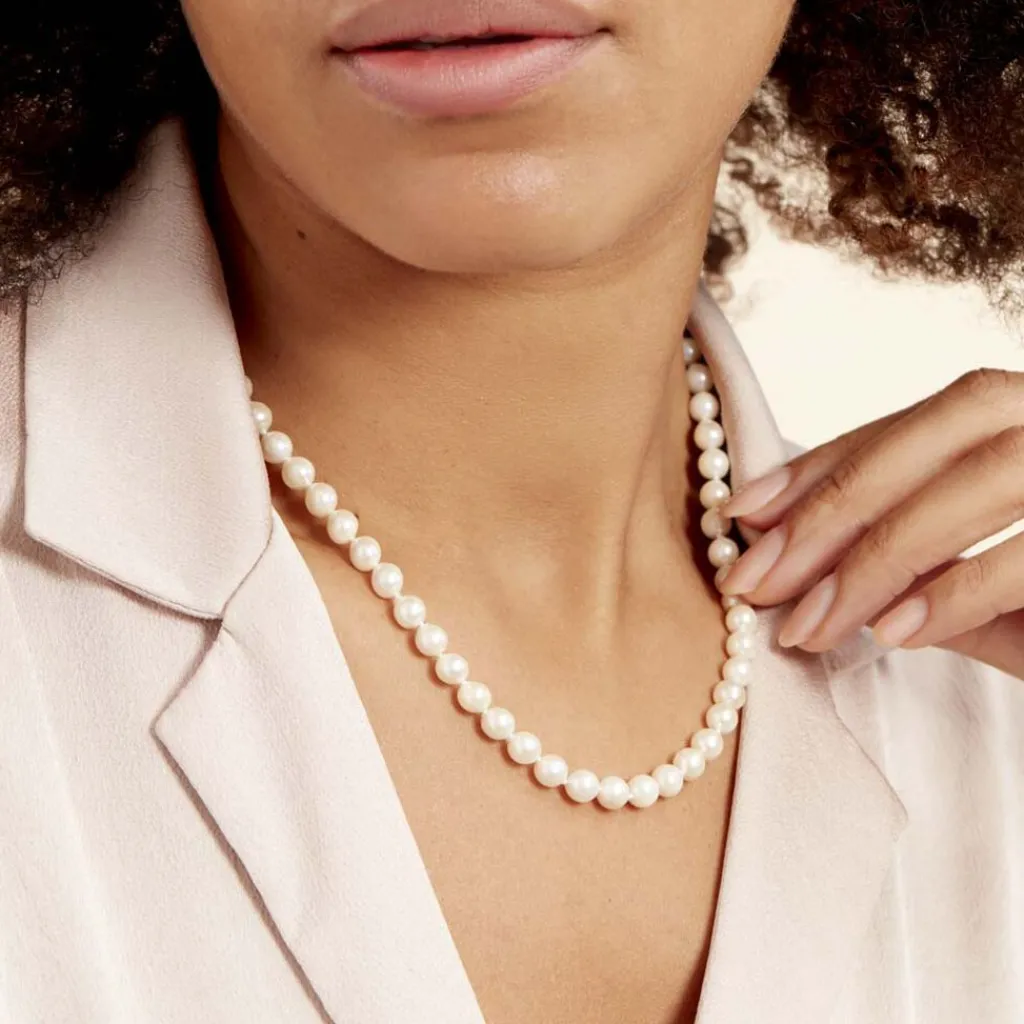 Histoire d'Or Collier Akoya Or Jaune Perle De Culture D'akoya Outlet