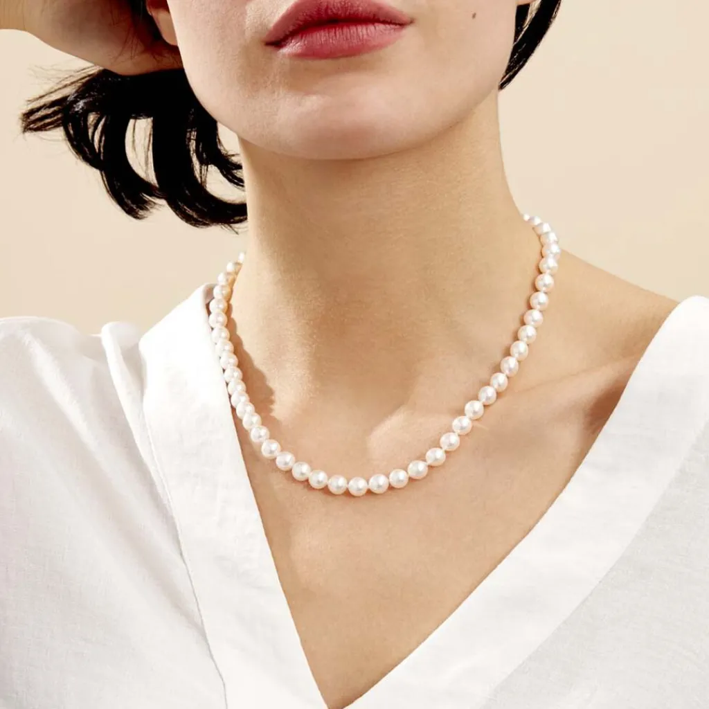 Histoire d'Or Collier Akoya Or Jaune Perle De Culture D'akoya Clearance