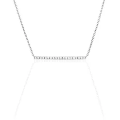 Histoire d'Or Collier Alayna or blanc diamant New