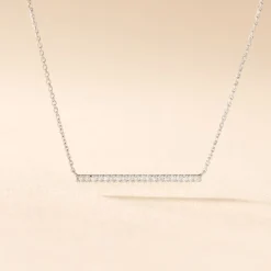 Histoire d'Or Collier Alayna or blanc diamant New