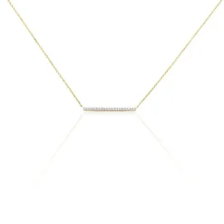 Histoire d'Or Collier Alayna or jaune diamant New