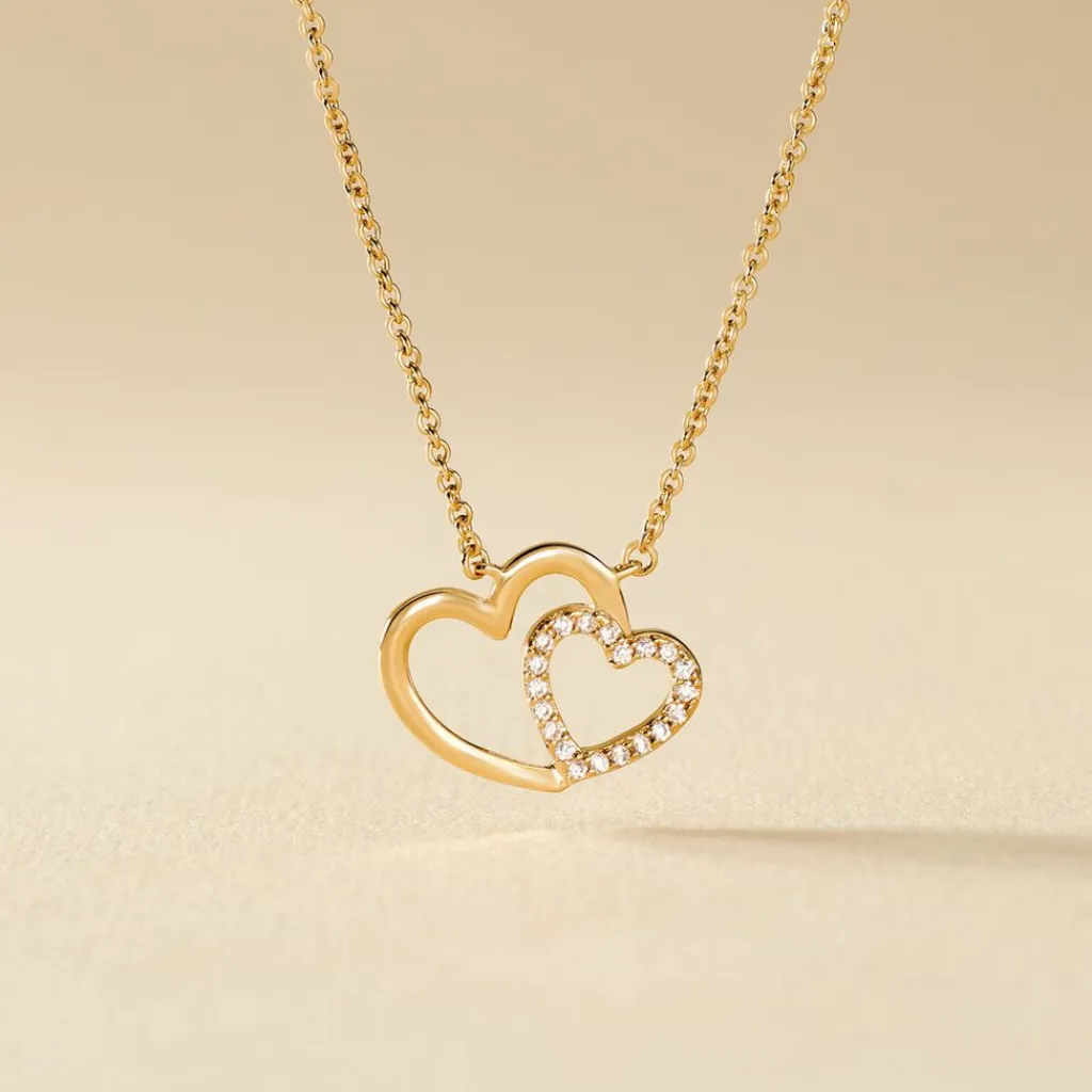 Histoire d'Or Collier Alexandra Plaqué Or Jaune Oxyde De Zirconium Sale