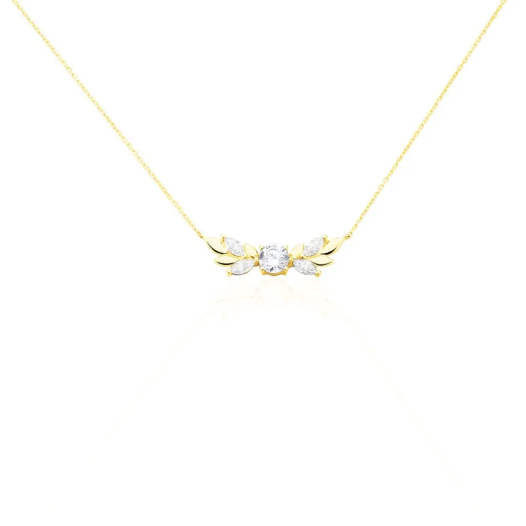Histoire d'Or Collier Alexine Or Jaune Oxyde De Zirconium New
