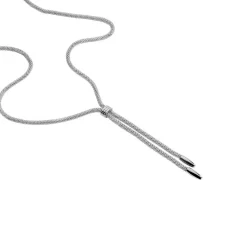 Histoire d'Or Collier Aleyna Maille Popcorn Acier Blanc Online