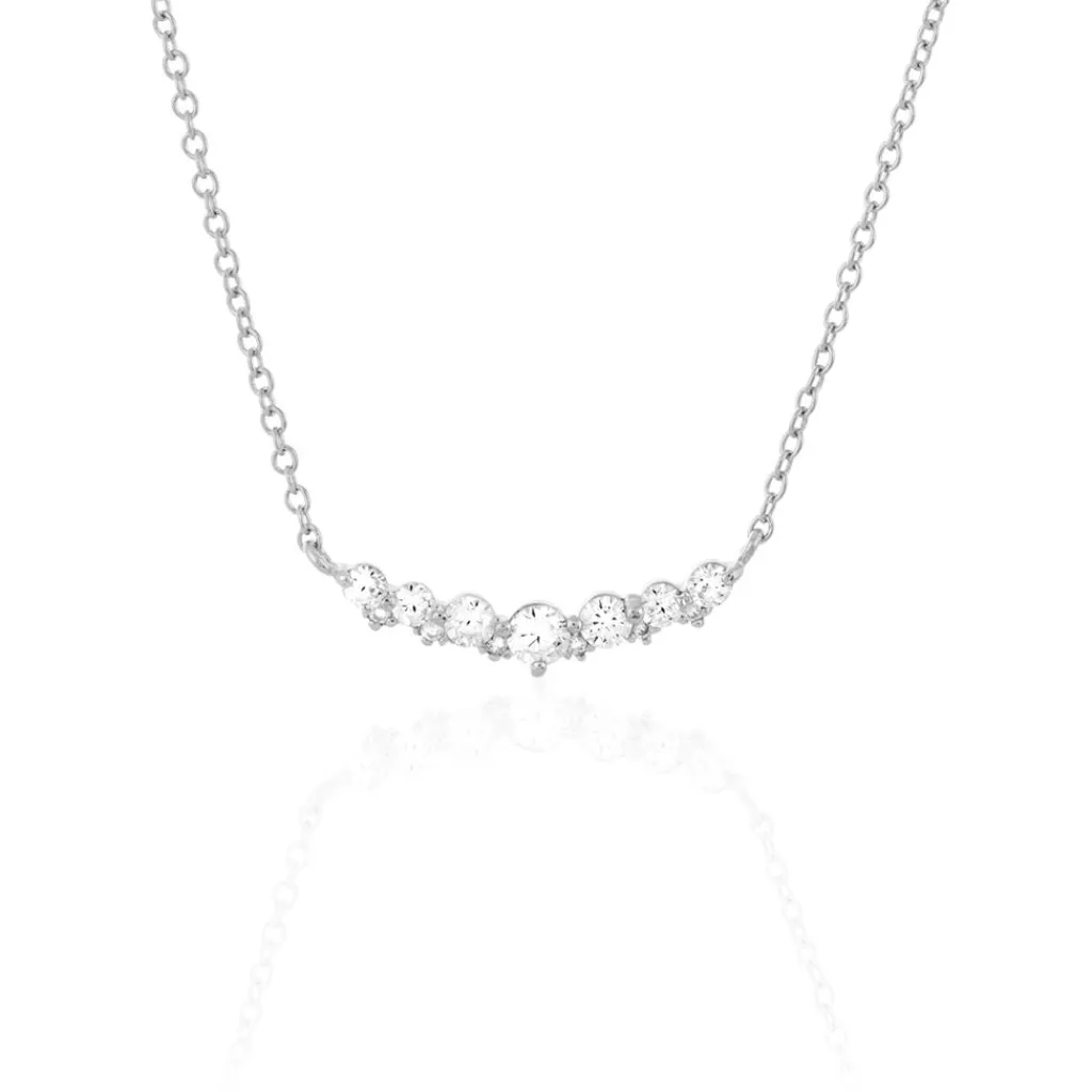 Histoire d'Or Collier Aliah Argent Blanc Oxyde De Zirconium Hot