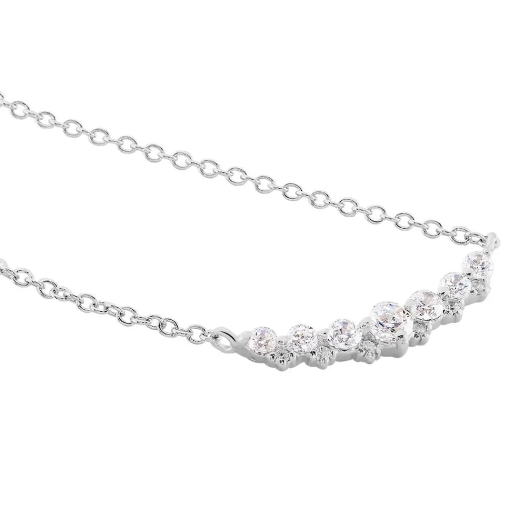 Histoire d'Or Collier Aliah Argent Blanc Oxyde De Zirconium Hot