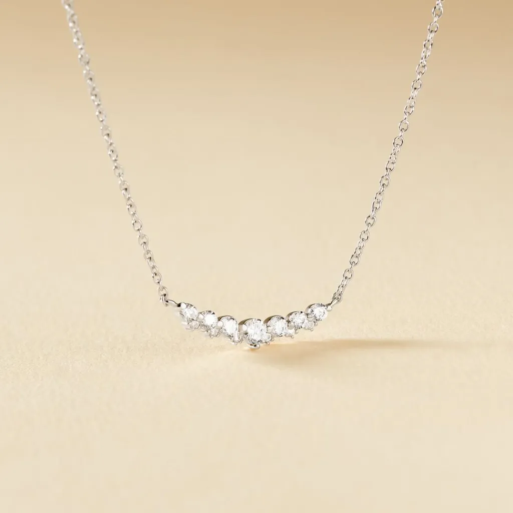 Histoire d'Or Collier Aliah Argent Blanc Oxyde De Zirconium Hot