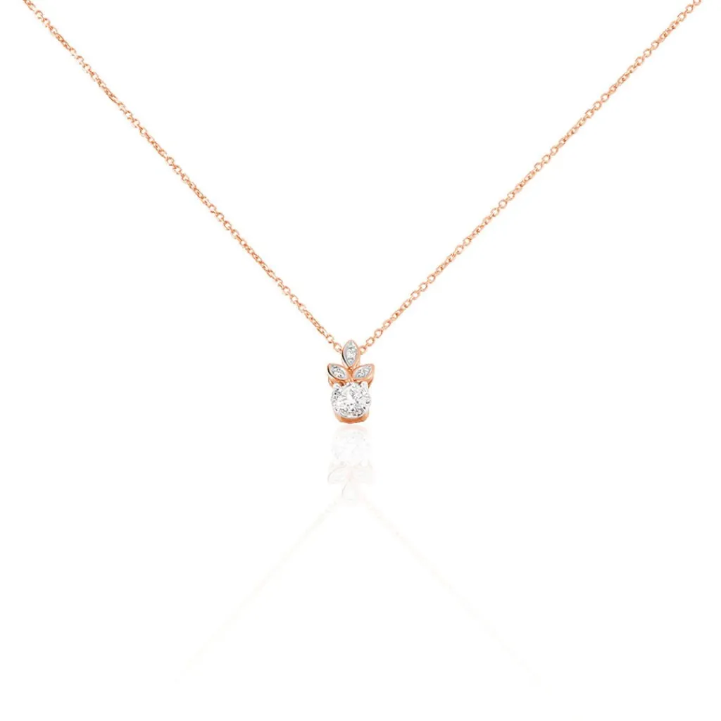 Histoire d'Or Collier Alicea Or Rose Diamant Sale