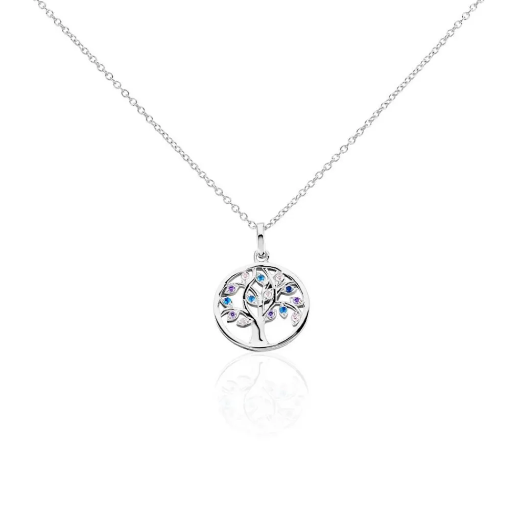 Histoire d'Or Collier Alive Argent Blanc Oxyde De Zirconium Best