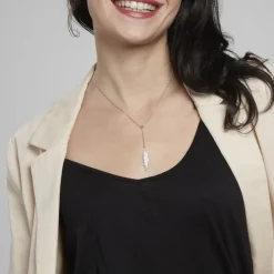 Histoire d'Or Collier Aliza Argent Blanc New