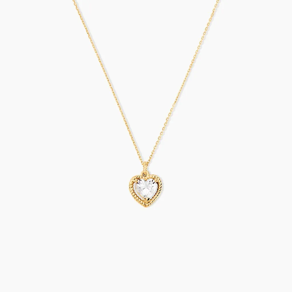 Histoire d'Or Collier Althea Or Jaune Oxyde De Zirconium New