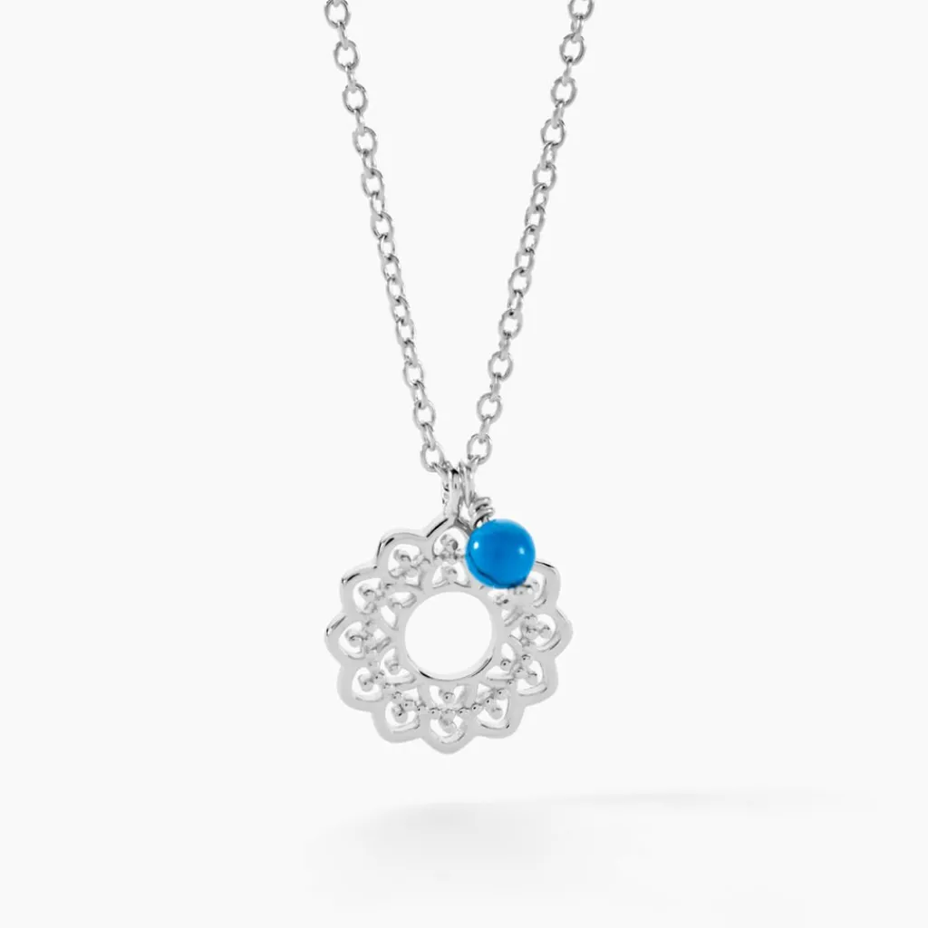 Histoire d'Or Collier Alvie Argent Blanc Turquoise Online