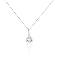 Histoire d'Or Collier Amantine Argent Blanc Oxyde De Zirconium Sale