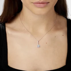 Histoire d'Or Collier Amantine Argent Blanc Oxyde De Zirconium Sale