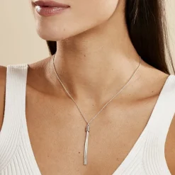 Histoire d'Or Collier Amaryllis Argent Blanc