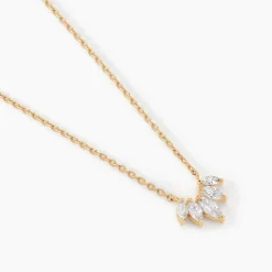 Histoire d'Or Collier Amazonia Plaqué Or Jaune Oxyde De Zirconium plaqué or jaune oxyde blanc Online