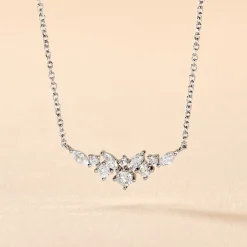 Histoire d'Or Collier Amissa Argent Blanc Oxyde De Zirconium New