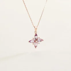 Histoire d'Or Collier Anabele Or Rose Amethyste Oxyde or rose amethyste violette Best