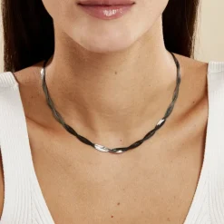 Histoire d'Or Collier Anaiz Argent Bicolore Outlet