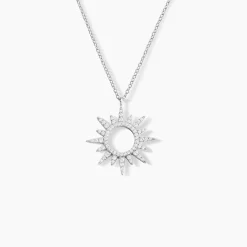 LAETIZIA Collier Anaiz Argent Blanc Oxyde De Zirconium