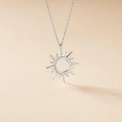 LAETIZIA Collier Anaiz Argent Blanc Oxyde De Zirconium