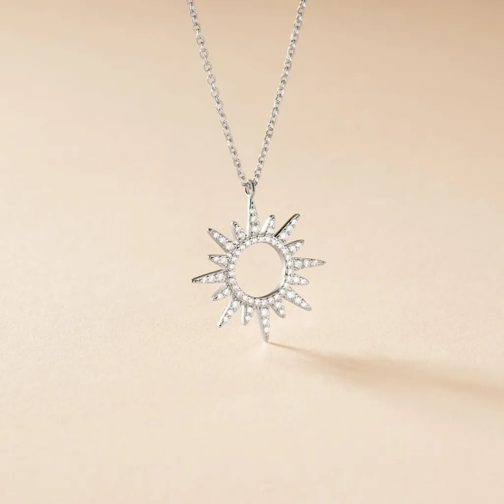LAETIZIA Collier Anaiz Argent Blanc Oxyde De Zirconium