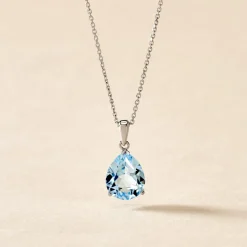 Histoire d'Or Collier Anesa Or Blanc Topaze Clearance