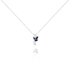 Histoire d'Or Collier Angie Diamant or blanc saphir