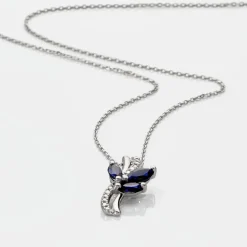 Histoire d'Or Collier Angie Diamant or blanc saphir