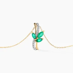 Histoire d'Or Collier Angie Or Jaune Emeraude Diamant or jaune émeraude New