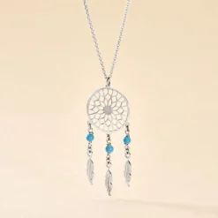 Histoire d'Or Collier Anoki Argent Blanc New