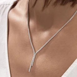 Histoire d'Or Collier Anthia Argent Blanc Oxyde De Zirconium New