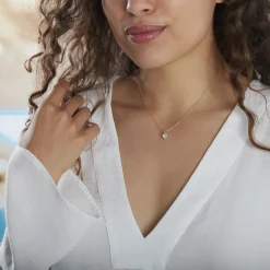 Histoire d'Or Collier Aodren Or Jaune Oxyde De Zirconium New