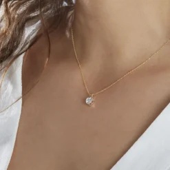 Histoire d'Or Collier Aodren Or Jaune Oxyde De Zirconium New