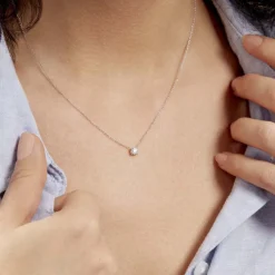 Histoire d'Or Collier Aphrodite or blanc diamant Clearance