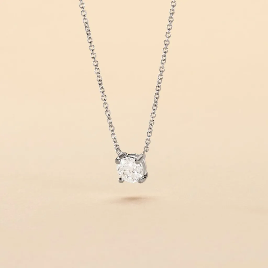Histoire d'Or Collier Aphrodite or blanc diamant Clearance