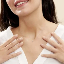 Histoire d'Or Collier Aphrodite or blanc diamant Clearance