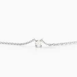 Histoire d'Or Collier Aphrodite or blanc diamant New