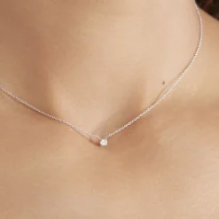 Histoire d'Or Collier Aphrodite or blanc diamant New