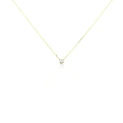 Histoire d'Or Collier Aphrodite Or Jaune Diamant Synthetique