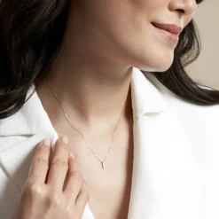 Histoire d'Or Collier Aprhodisia Or Blanc Diamant Blanc Hot