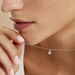 Histoire d'Or Collier April Argent Blanc Oxyde De Zirconium Outlet